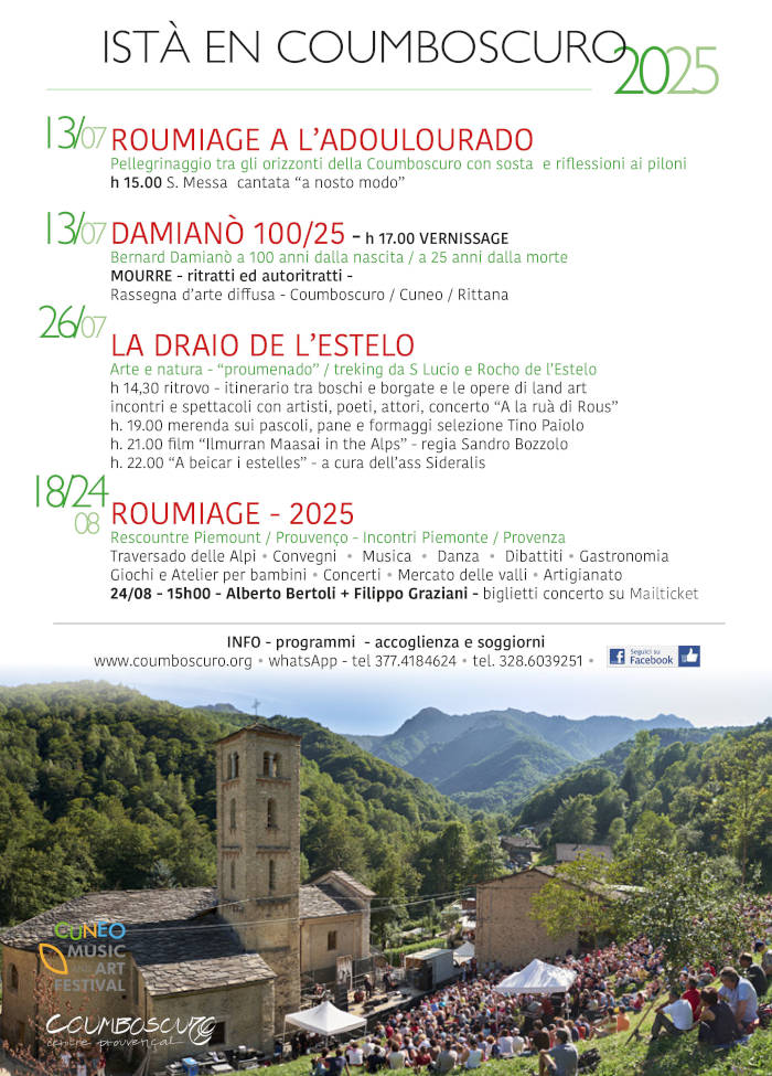 Istà d'art en coumboscuro 2025