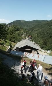 Sul pendio della montagna